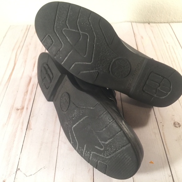 Mephisto black leather penny loafers casual shoes